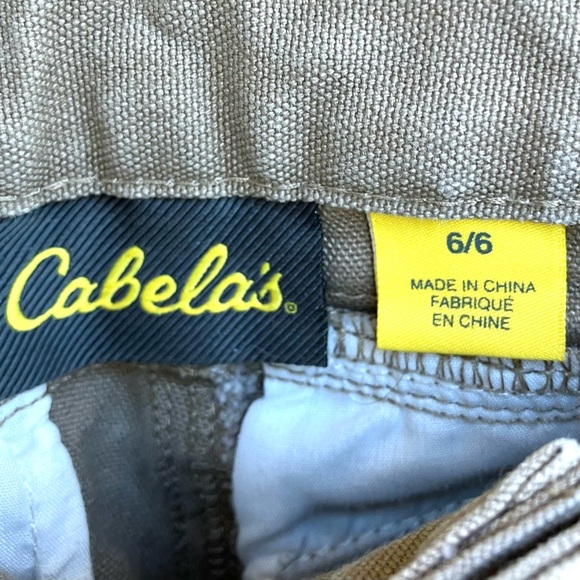 Cabelas Colorblock Hunting Pants Reflective Strips Canvas EUC Women’s Sz 6 - Picture 3 of 7